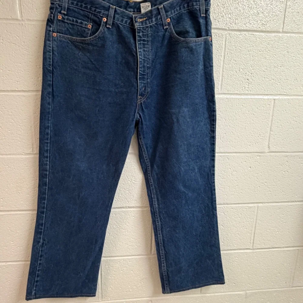 Levi's Mens 517 Bootcut Jeans 38x29 Blue Denim Vintage Western Workwear Medium